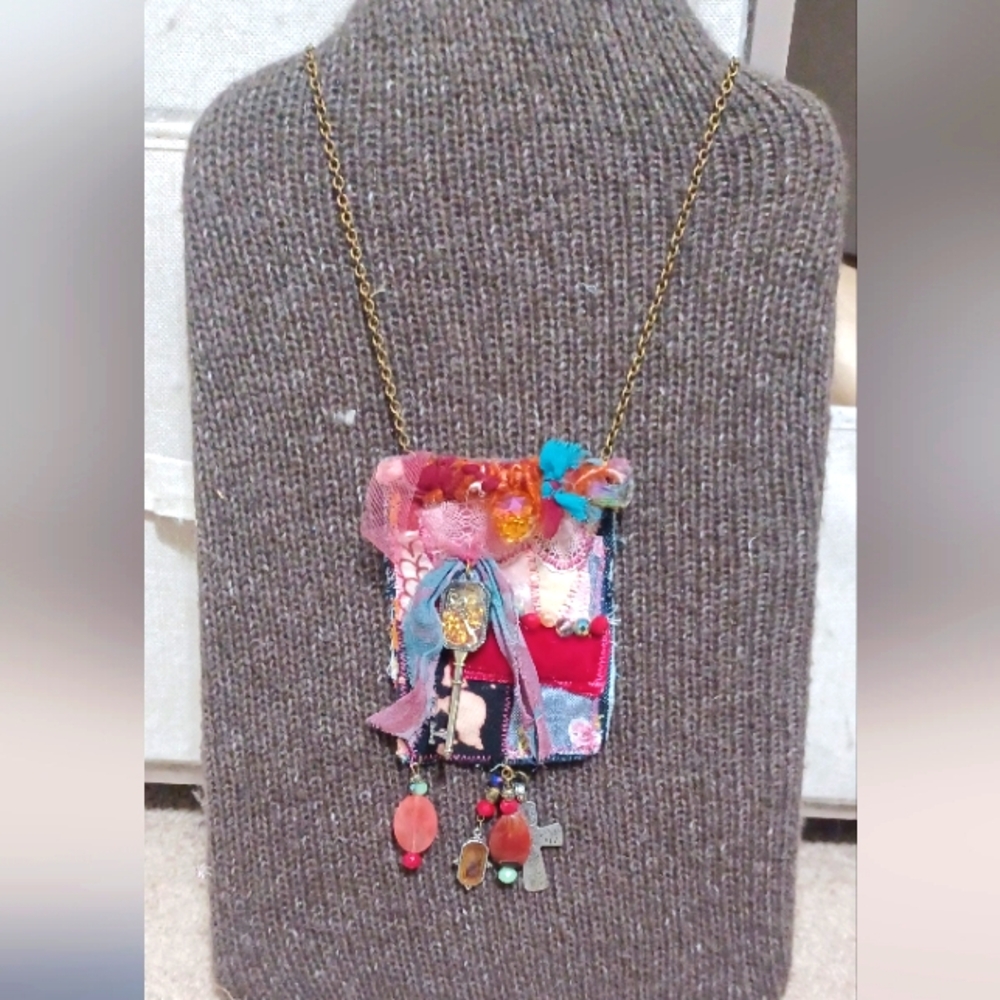 Upcycled Handmade Necklace:
